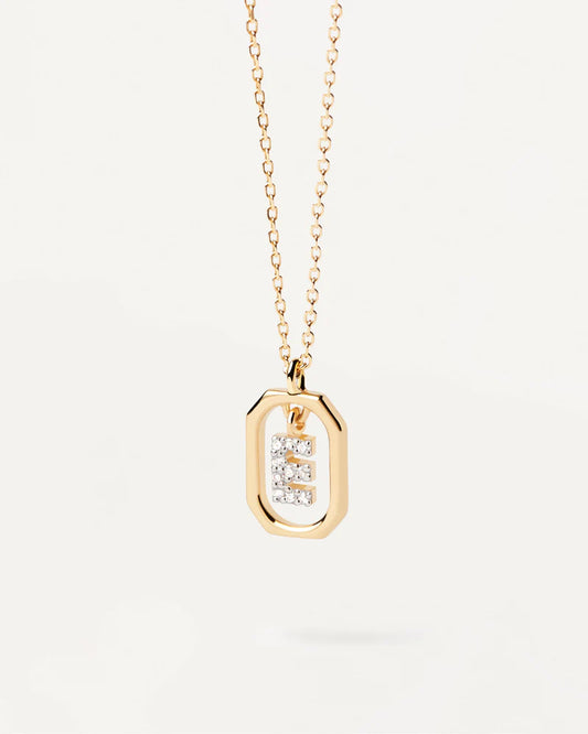 Collana Con Lettera E Mini