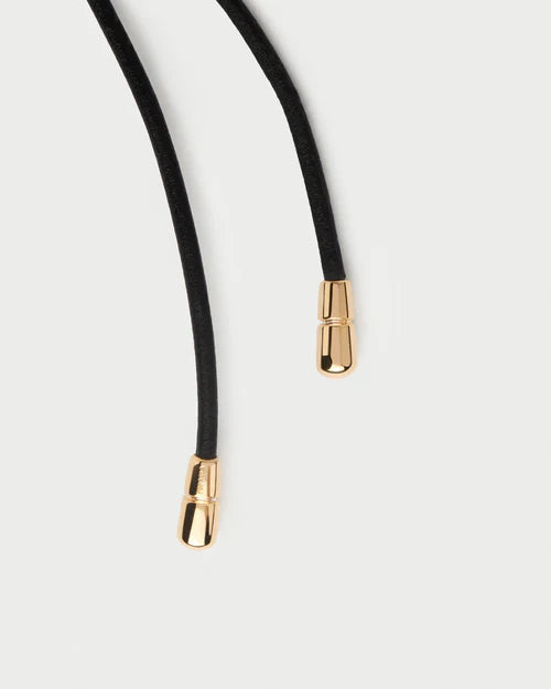 Dana Leather Bow Necklace