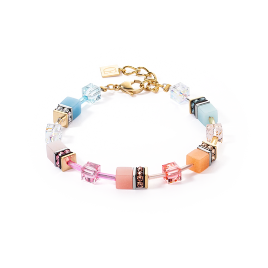 Bracciale GeoCUBE® Iconic aqua-apricot