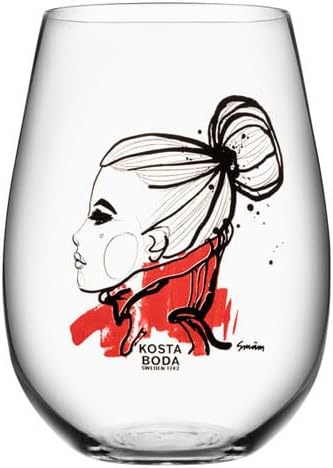 Pair of Glasses(x2) Love You Kosta Boda