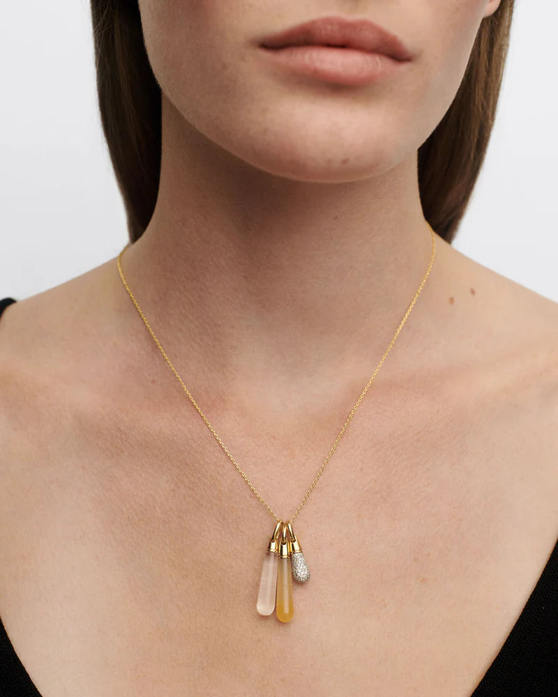 Rock Crystal Pendant Large Drop