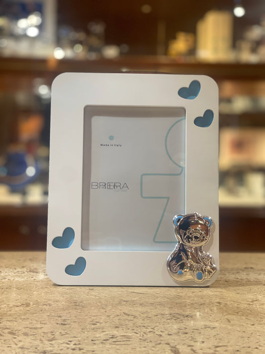 Cornice in Legno e Argento 925 per Bimbi