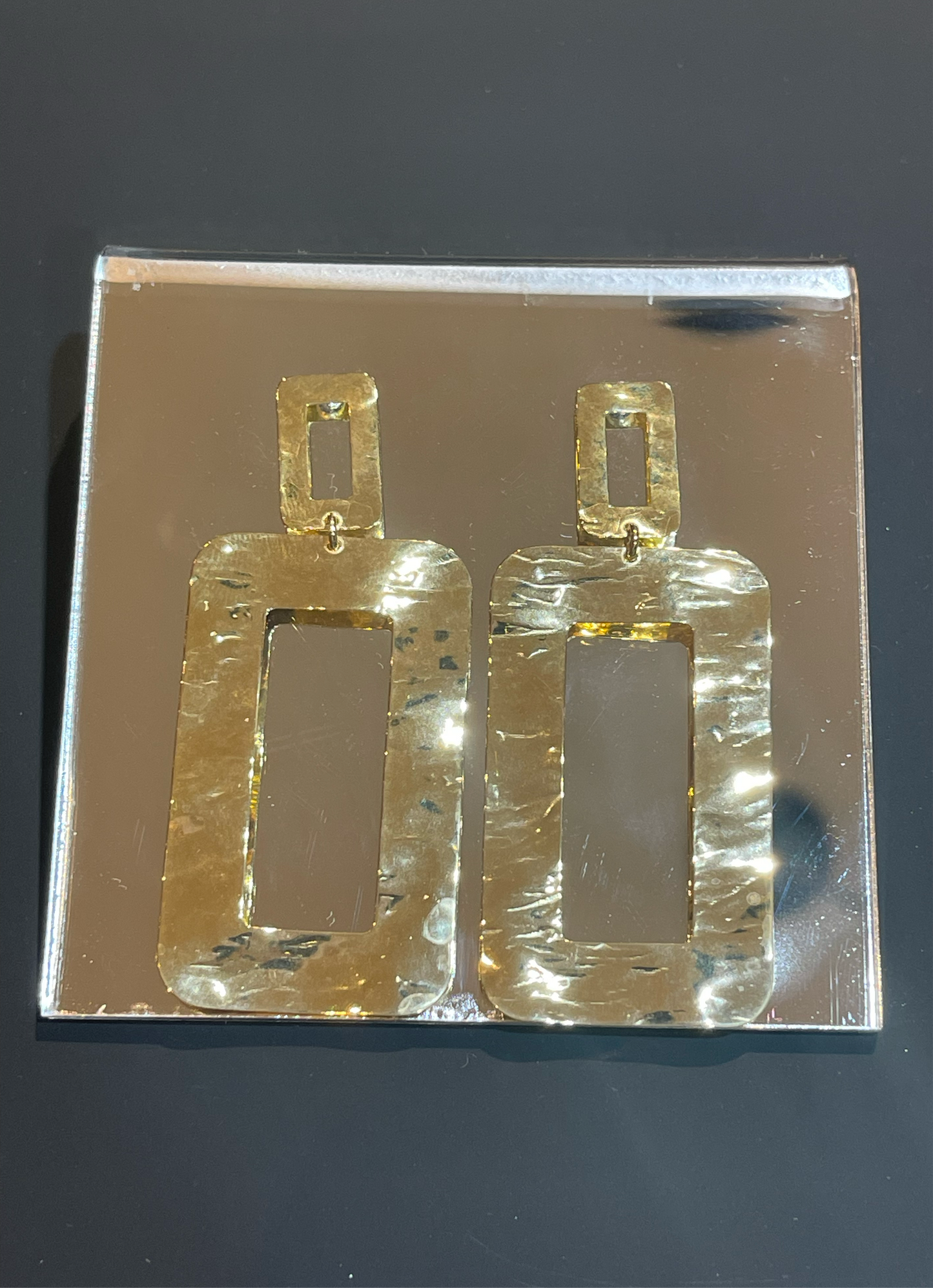 925 Silver Rectangular Earrings