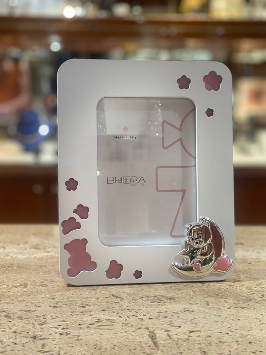 Cornice in Legno e Argento 925 per Bimbi