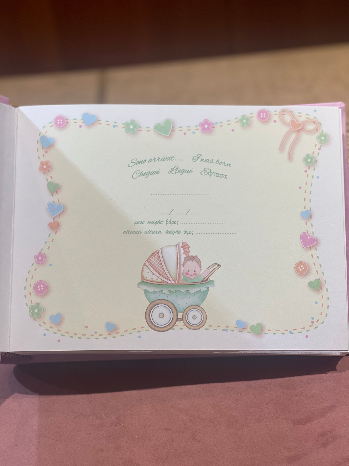 Album Nascita con Orsetto in Argento