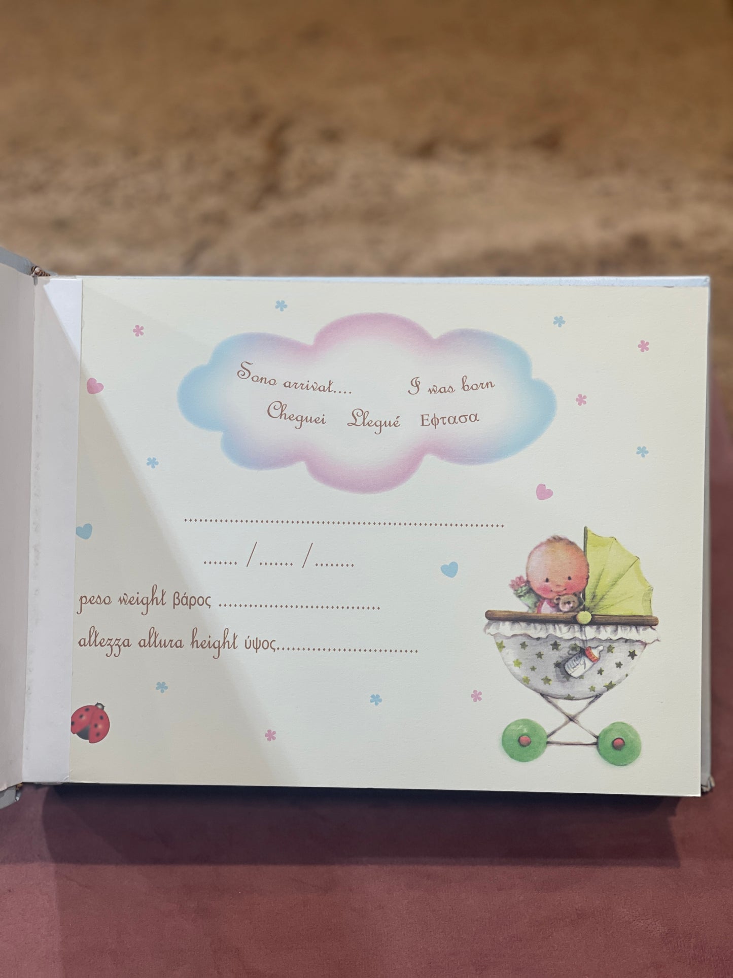 Album Nascita con Ciuccio in Argento