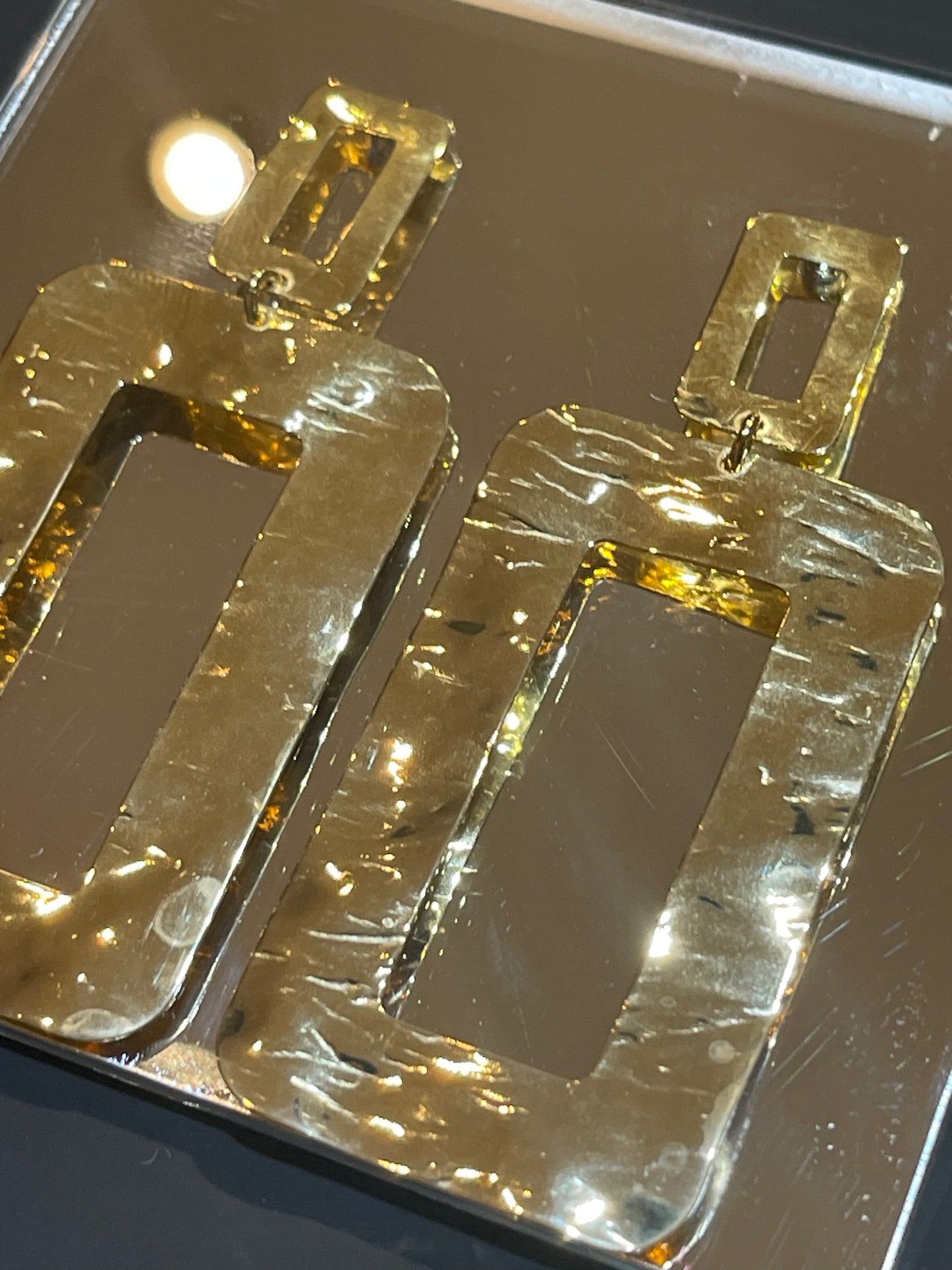 925 Silver Rectangular Earrings