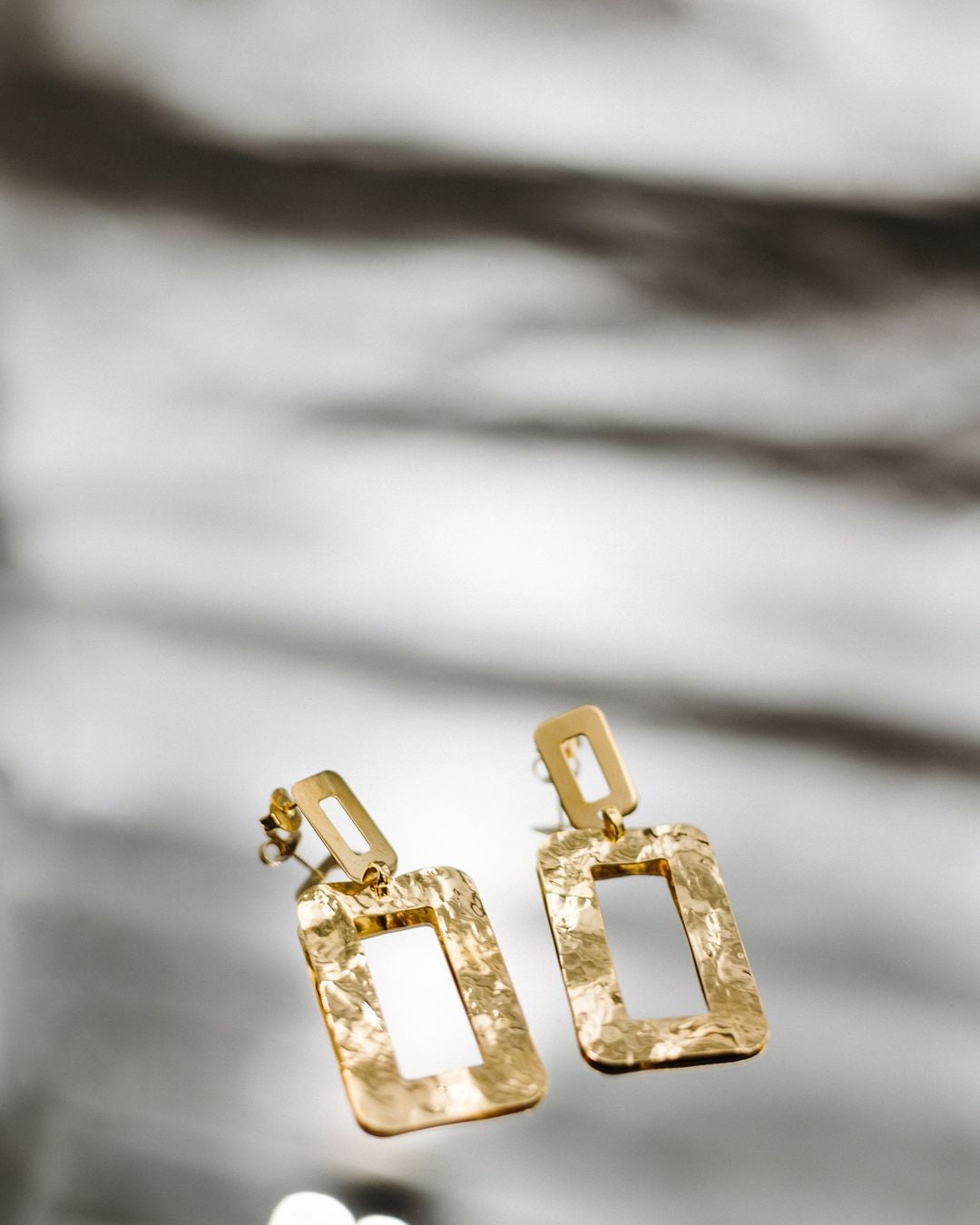 925 Silver Rectangular Earrings