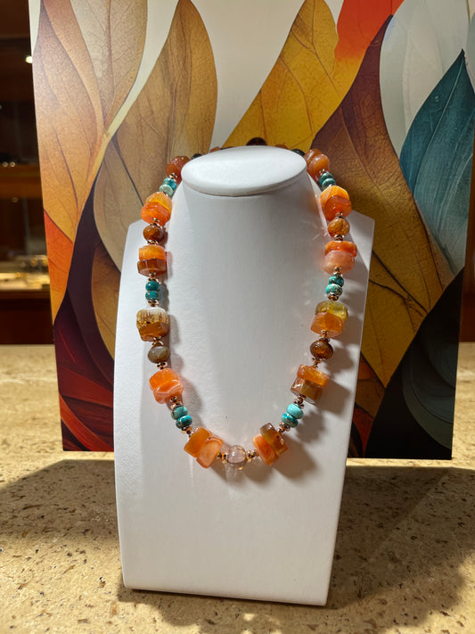 Collana in Diaspro Turchese