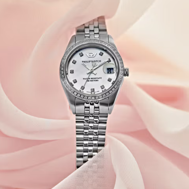 CARIBE URBAN Women's Watch in Steel and Diamonds