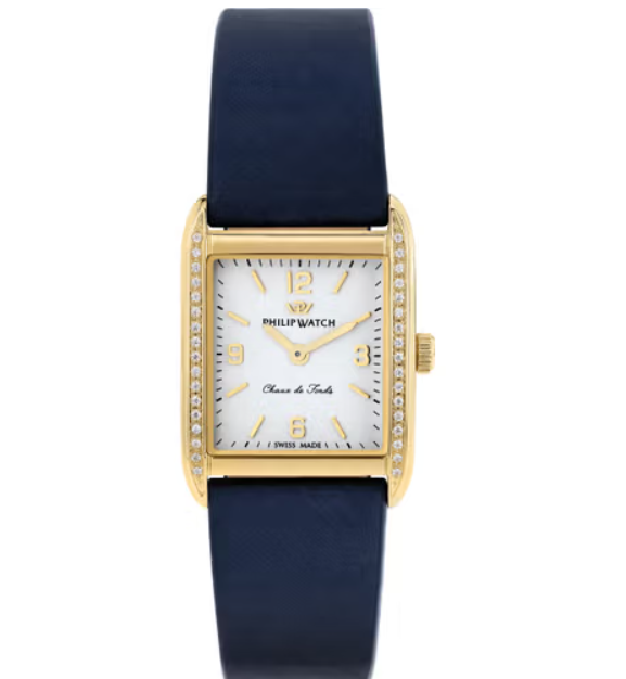 CHAUX DE FONDS Women's Watch in Leather and Diamonds