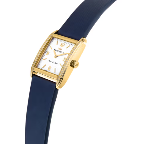CHAUX DE FONDS Women's Watch in Leather and Diamonds