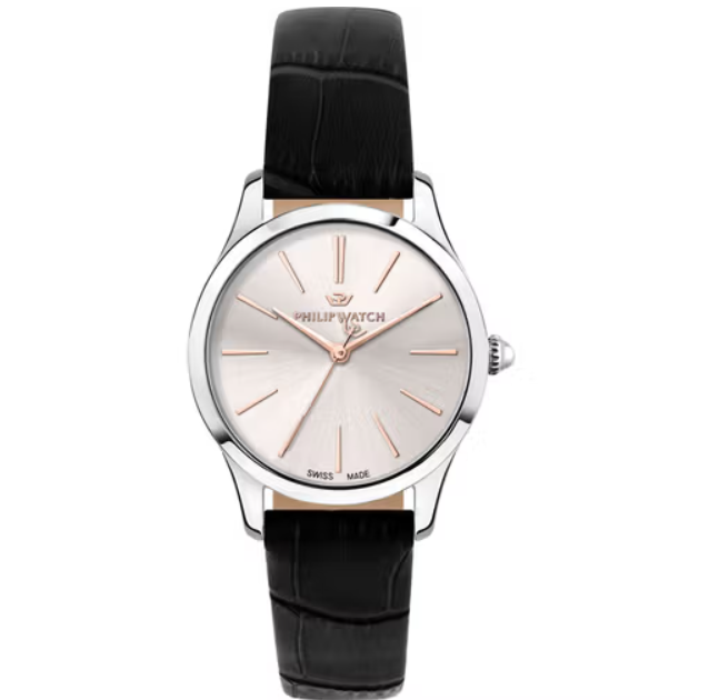 JUST TIME Women's Watch in Leather and Steel