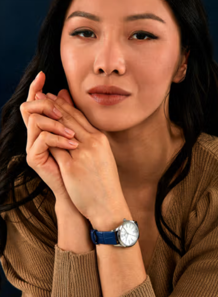 GRACE Women's Watch in Leather and Steel