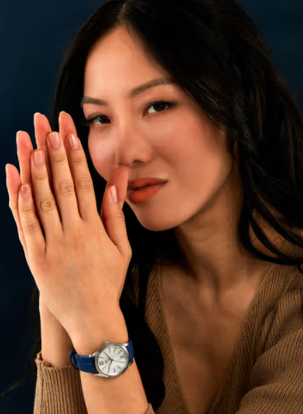 GRACE Women's Watch in Leather and Steel