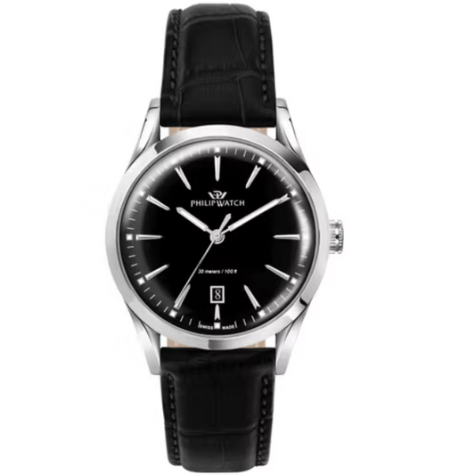 SUNRAY Men's Watch in Leather and Steel