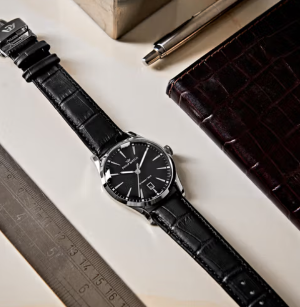 SUNRAY Men's Watch in Leather and Steel