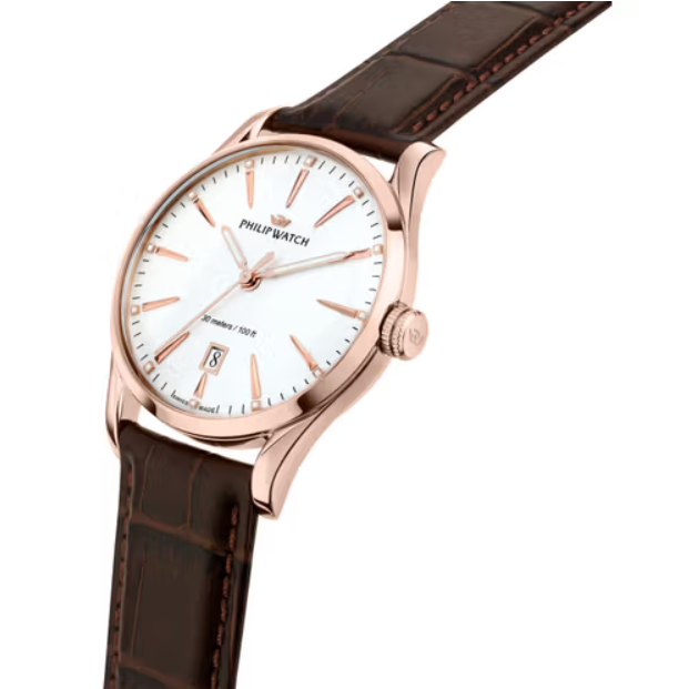 SUNRAY Men's Watch in Leather and Steel