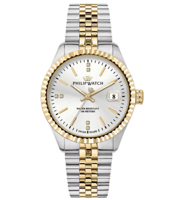 CARIBE Men's Watch in Steel and Diamonds