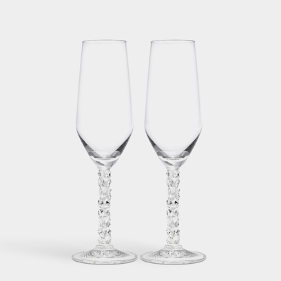 Orrefors carat pair flutes
