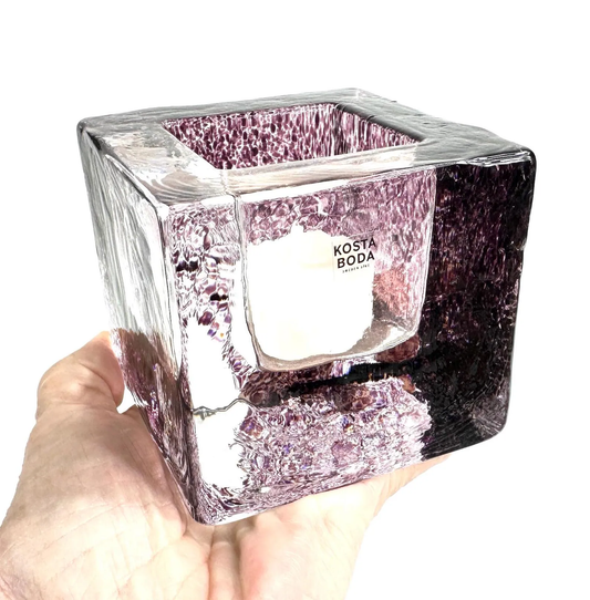 Porta Candela Brick Purple 75mm