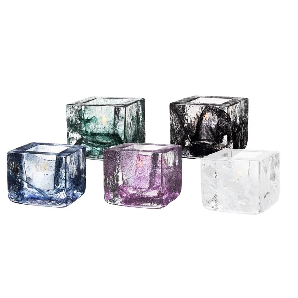 Porta Candela Brick Purple 75mm