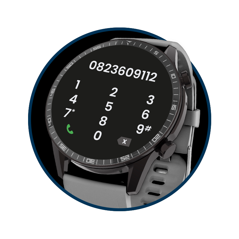 ROCKS GREY SMARTWATCH TECHMADE with call and music player.