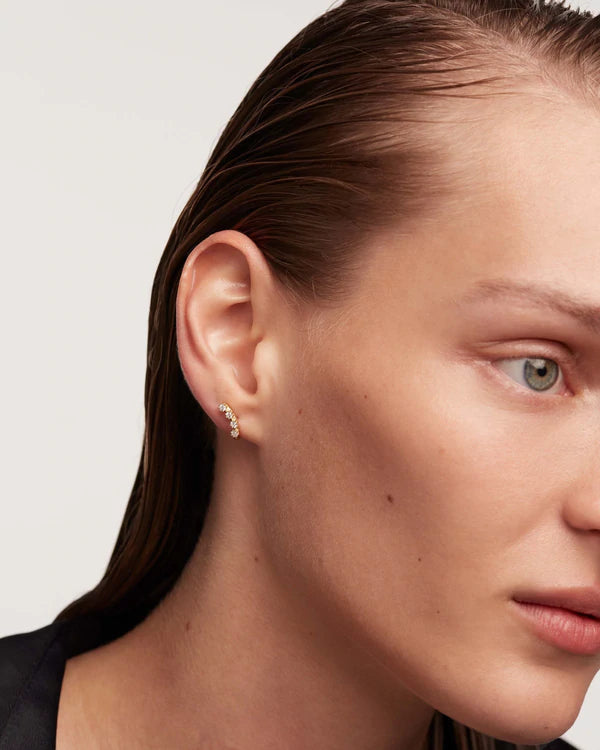 18kt gold plated silver earrings.