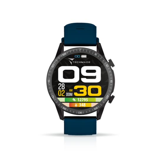 ROCKS BLUE SMARTWATCH TECHMADE with call and music player.