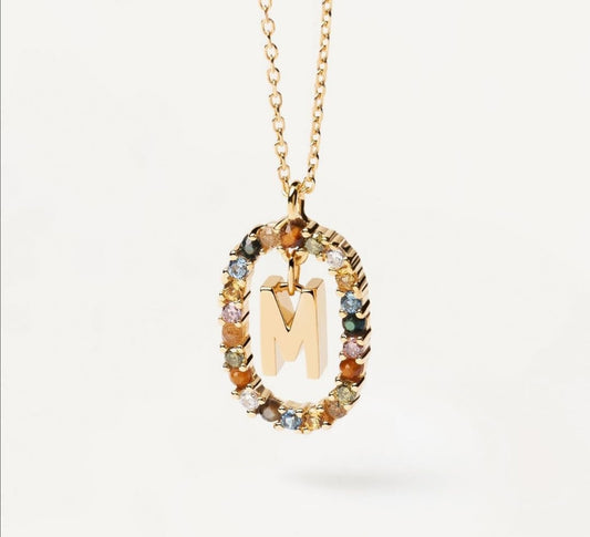 Letter M pendant PDPAOLA