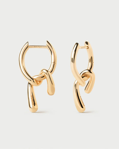 Orecchini a cerchio mini Twist