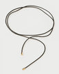Collana con fiocco in pelle Dana