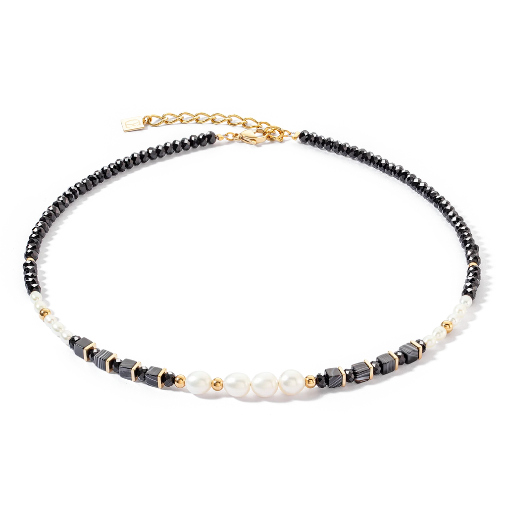 Collana Pearls & Onyx oro