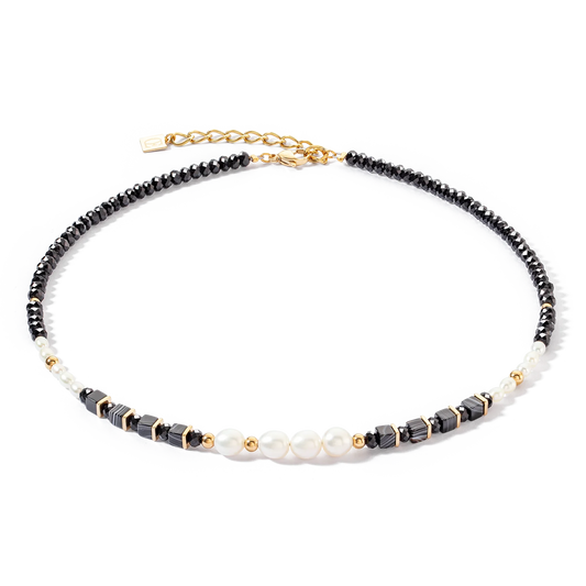 Collana Pearls & Onyx oro