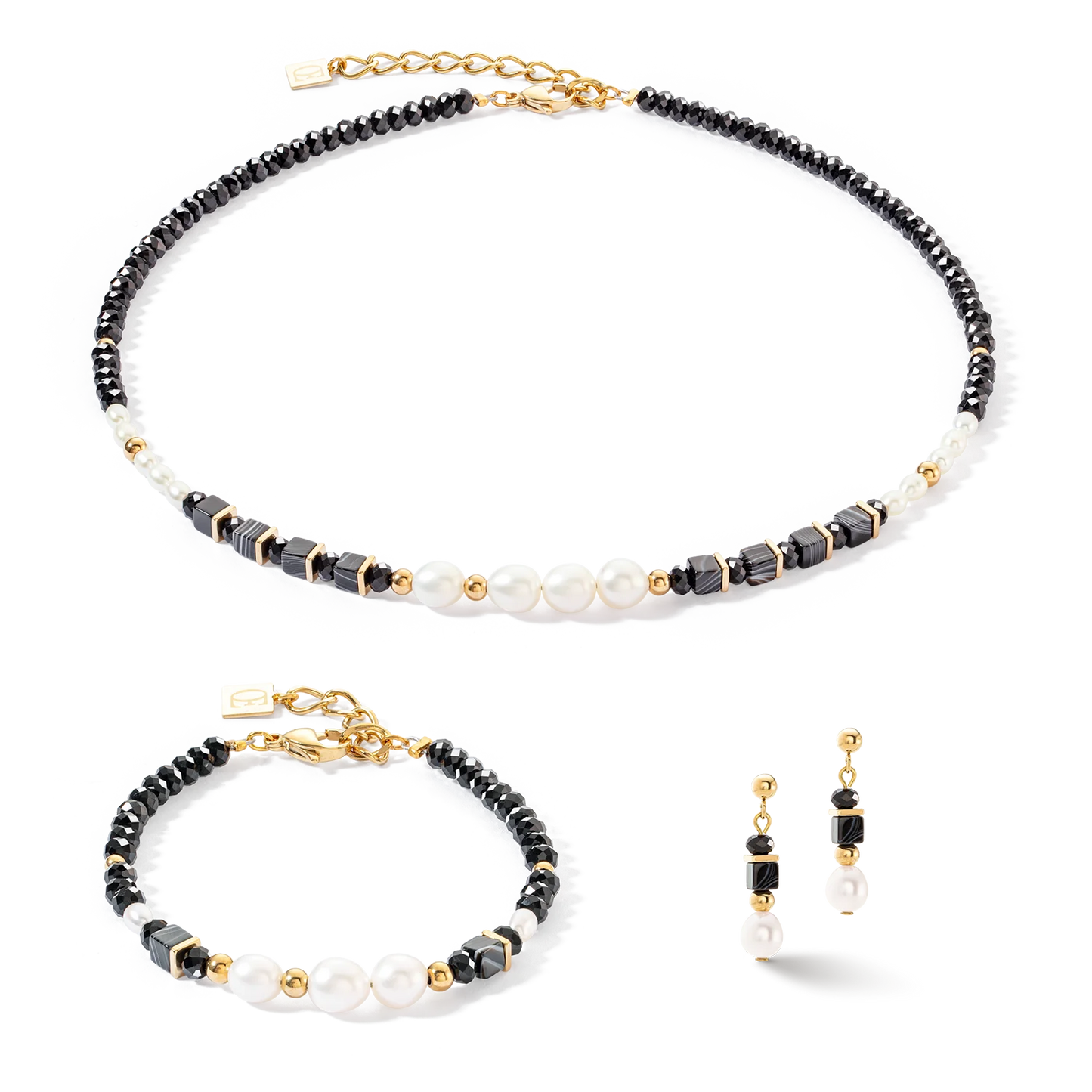 Collana Pearls & Onyx oro