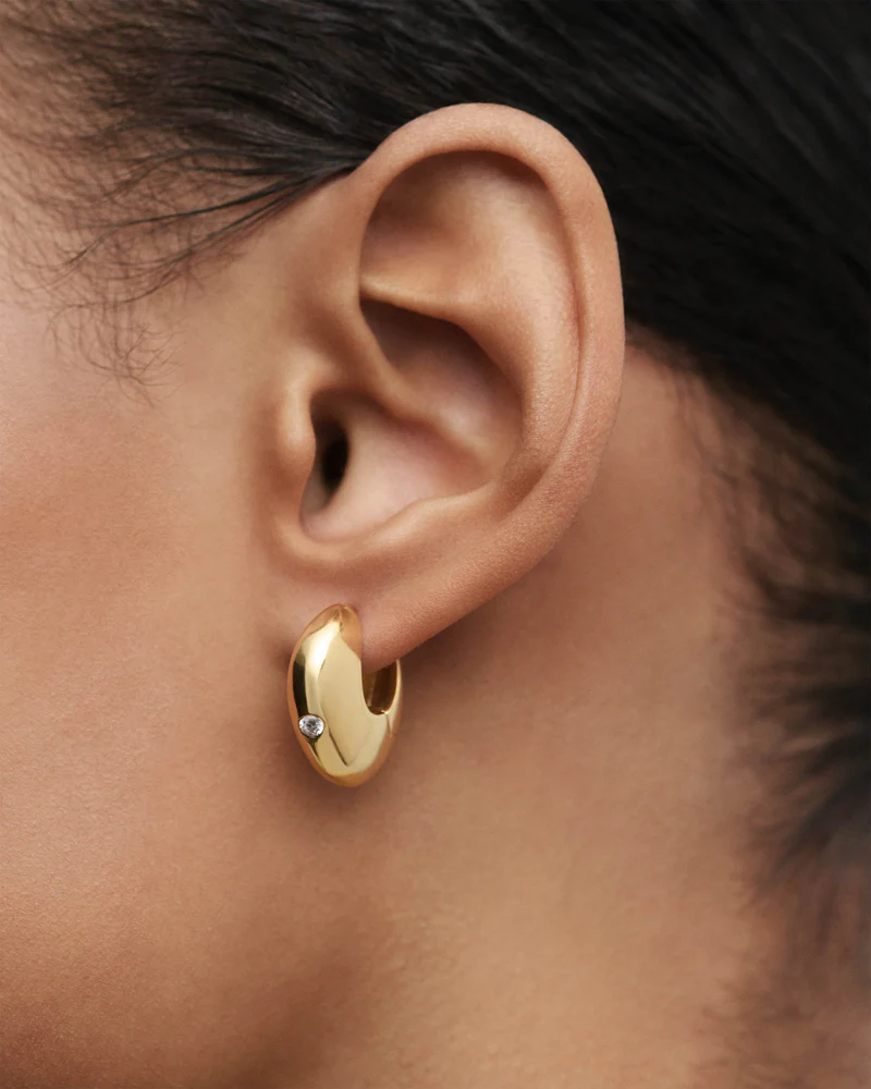 Orecchini a Cerchio Wave