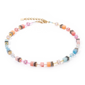 Collana GeoCUBE® Iconic aqua-apricot