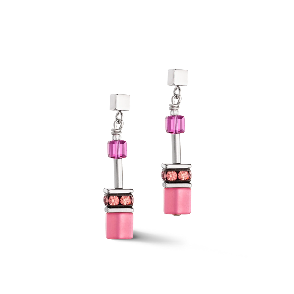 Geocube Iconic Viva Magenta Earrings