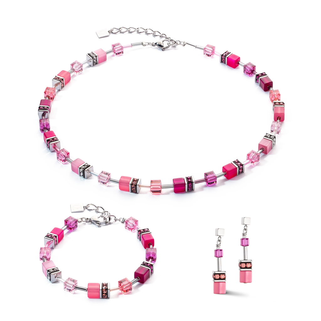 Geocube Iconic Viva Magenta Earrings