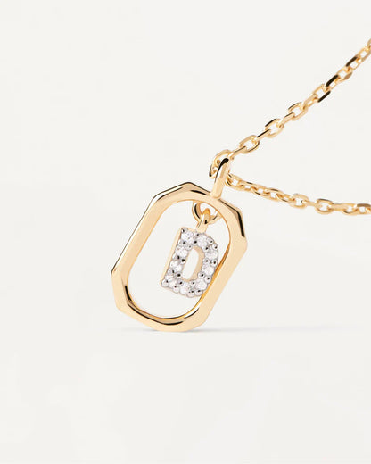 Collana Con Lettera D Mini
