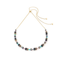 Geocube Iconic Nature Chain Necklace Black Multicolor