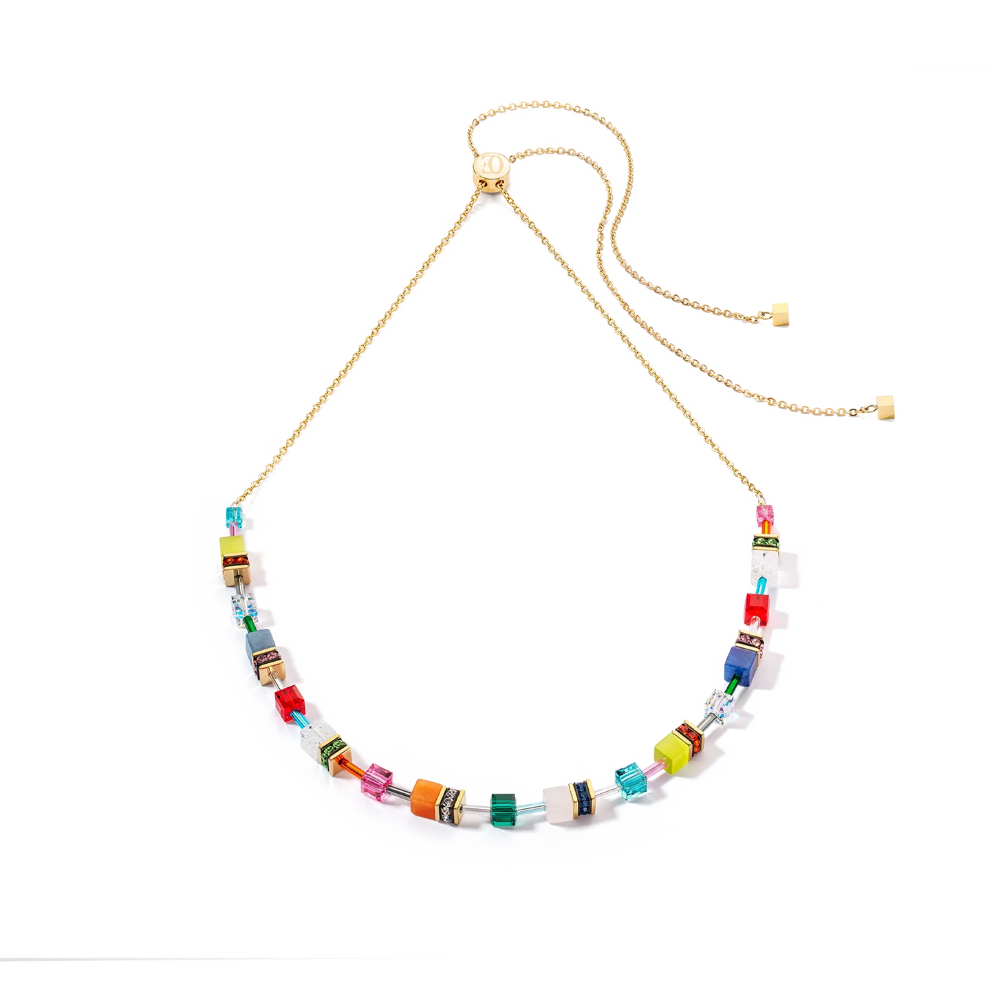 Collana Geocube Iconic Nature chain nero multicolor