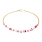 Collana Geo CUBE Iconic Chain oro.- magenta