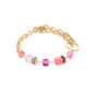 Bracciale Geocube Iconic Chain oro-magenta