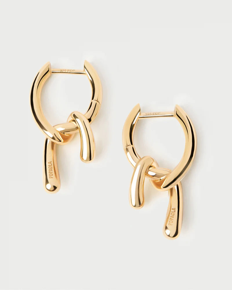 Orecchini a cerchio mini Twist
