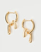 Orecchini a cerchio mini Twist