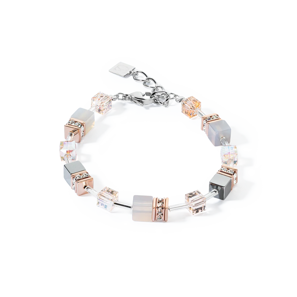 Bracciale GeoCUBE® Iconic Precious oro rosa-pesca