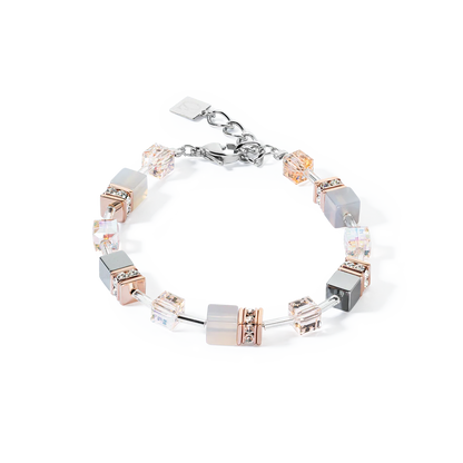 Bracciale Geocube Iconic Precious oro rosa-pesca