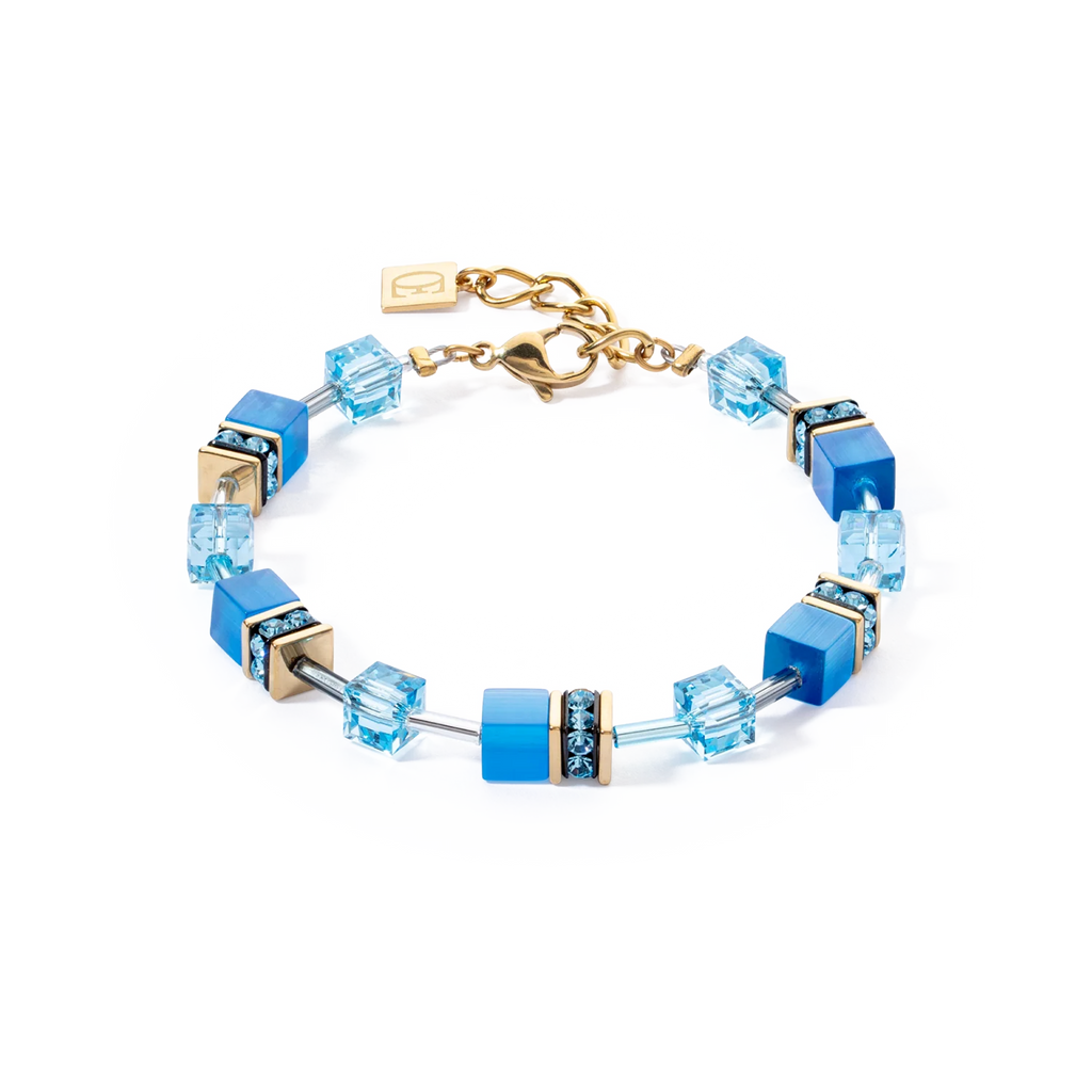Bracciale GeoCUBE® Iconic Mono Oro turchese