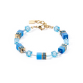 Bracciale GeoCUBE® Iconic Mono Oro turchese